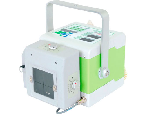 Iterbio en máquinas portátiles de rayos X